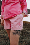 Pink Rugger Short- zip pockets